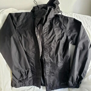 Black Eddie Bauer Weatheredge Rain Jacket Womens Size xsmall